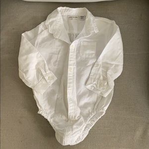 COPY - Janie & Jack long-sleeve linen onesie